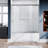 57.5-60” W X 62” H Double Sliding Semi-Frameless Tub Door / Finish: Black-62295907