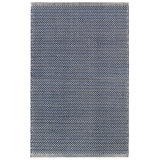 Herringbone Navy/Ivory Handwoven Indoor/Outdoor Rug