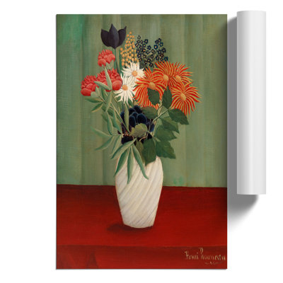 Bouquet Of Flowers Vol.2 by Henri Rousseau - No Frame Painting