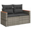 Ensemble de canapé de jardin Vidaxl, crème -114254052-114254050