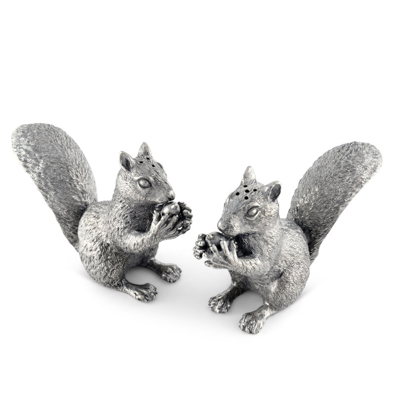 Ensemble salière et poivrière Woodland Creatures Pewter