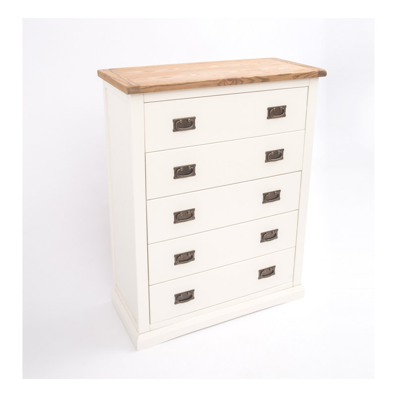 Abhinav 90 cm W Chest of 5 Drawers