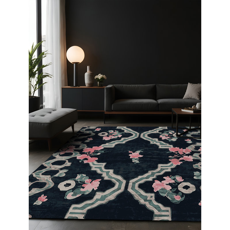 Silky Soft Plush Gray Area Rug, Square 7'