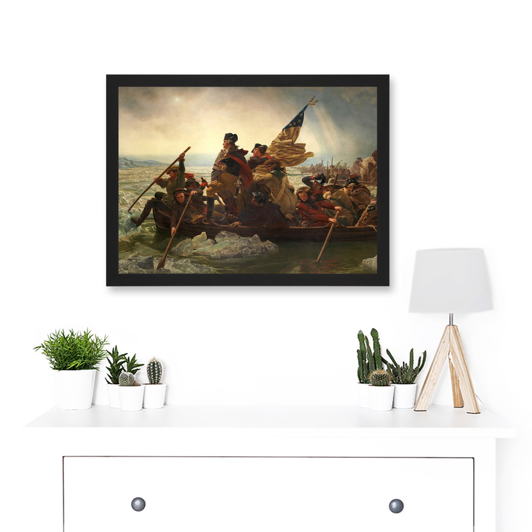 Leutze George Washington Crossing The Delaware American Revolution - Single Picture Frame Painting