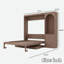 Lit escamotable avec tablette Stoarge, bureau, lumière DEL, armoire et 3 tiroirs Murphy-794375903