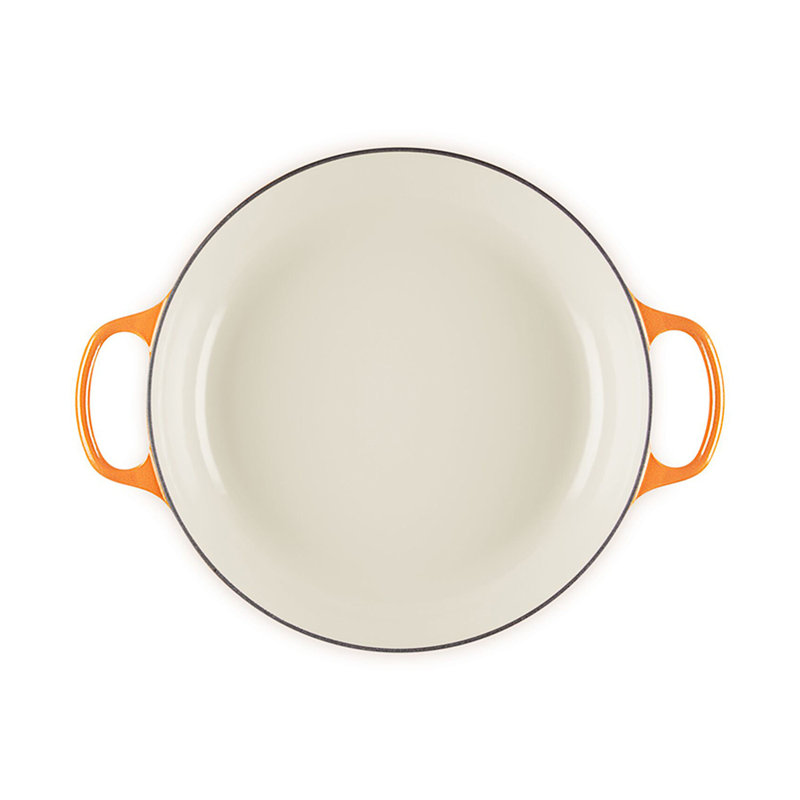Le Creuset Signature Round Braiser With Crucible Knob, 5 Qt. - Flamme Dorée, 5 quarts