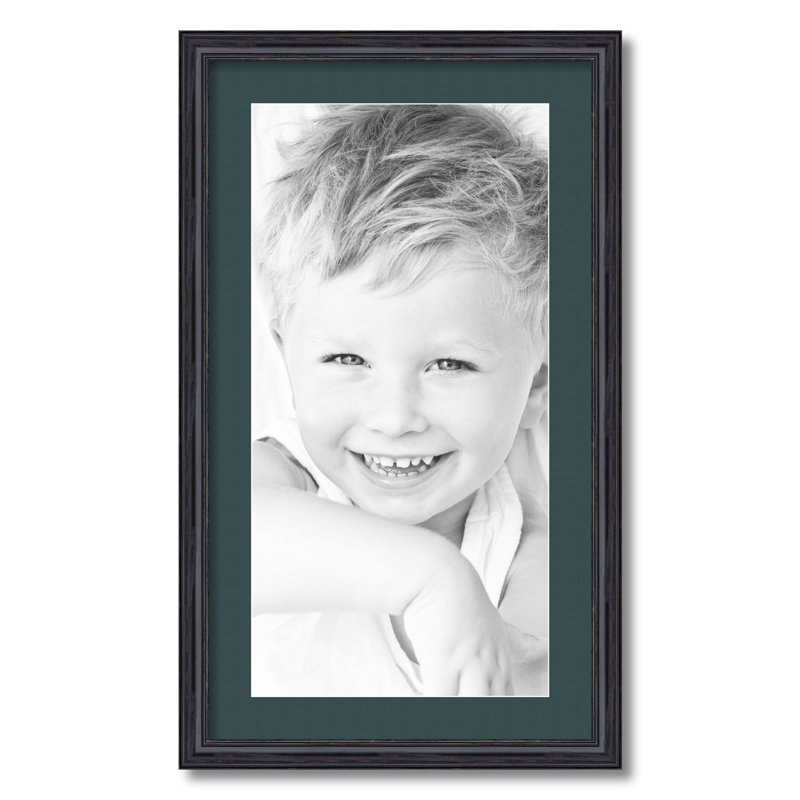 Cadre 12 po x 24 po simple noir mat, Evergreen