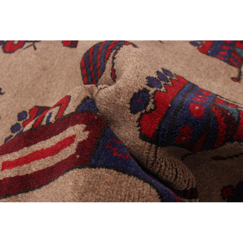 One-of-a-Kind 3'1" X 4'9" New Age Wool Area Rug in