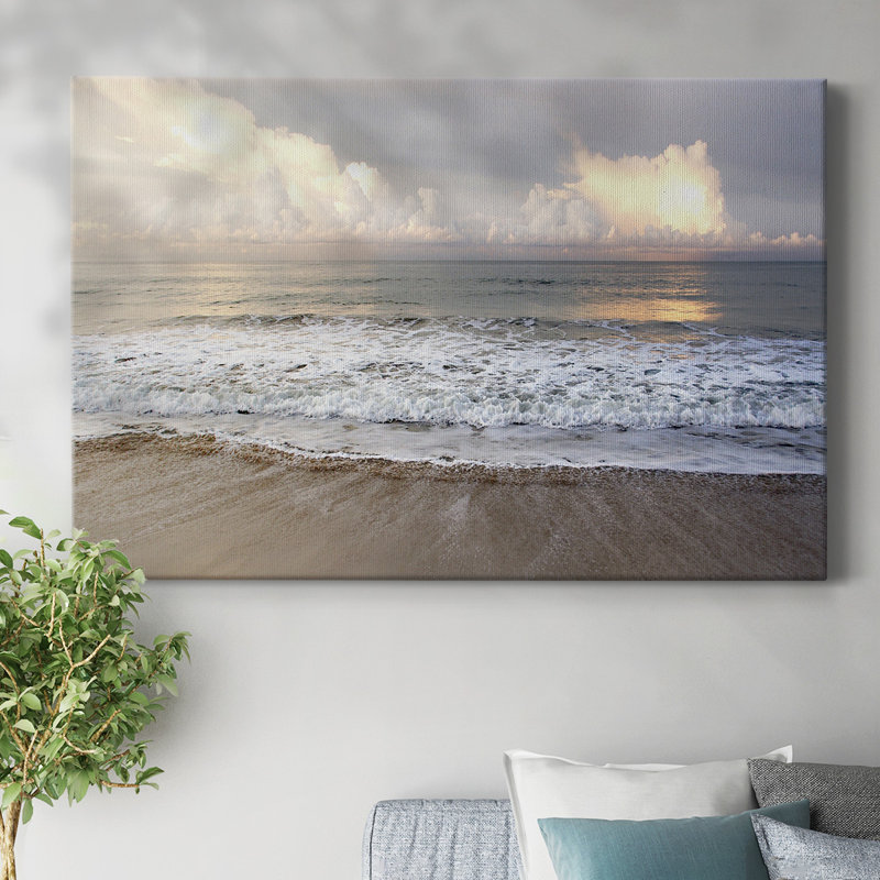 Ebbing Wave-Gallery Wrapped Canvas, 18" H x 27" W