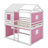 Full Size Bunk Wood House Bed With Tent