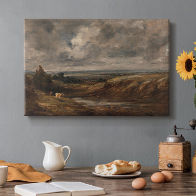 Branch Hill Pond, Hampstead Heath-John Constable-Gallery Wrapped Canvas-c. 1824–1825
