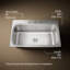 Verse 33" L x 22" W Top Mount Single Bowl Kitchen Sink-404887982