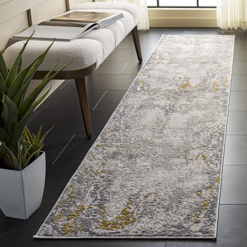 Palma 366 Performance Abstract Rug, 2'-2" X 9'-0" Runner