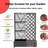 Privacy Screen with Planter Box, 72" H x 47" W Outdoor Privacy Screens and 3-Panels, Garden Decorative Planter Box with Trellis for for Climbing Plants, Vegetable, Vines
