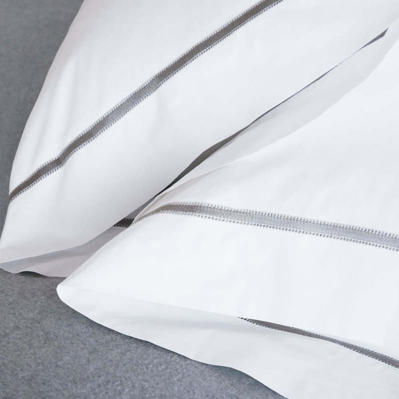 Willow Egyptian Cotton Percale Solid Colour, Standard Pillowcase
