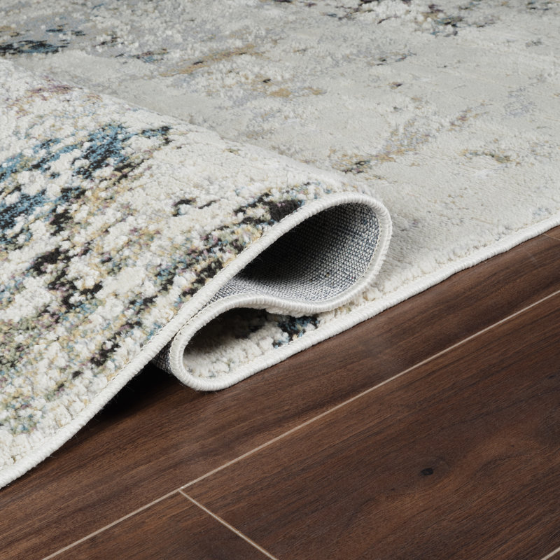 Haldane High-Low Abstract Area Rug, Rectangle 5' x 7'10"