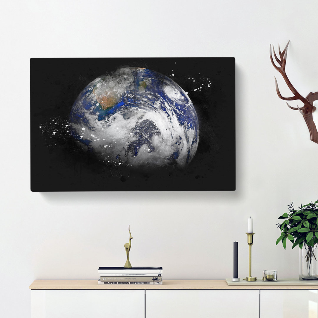 A Sky View Of Earth - Wrapped Canvas