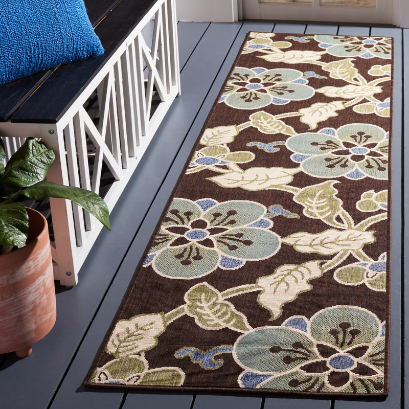 Centeno Performance Floral Indoor/Outdoor Area Rug, Runner 2'3" x 8'