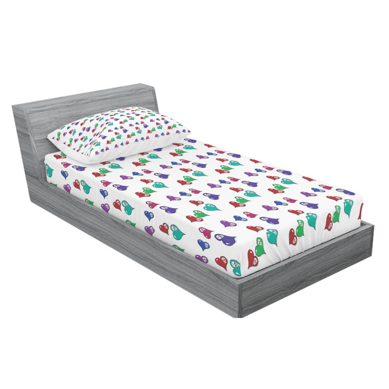 Skull Microfiber Sheet Set, Twin XL Sheet Set + Fitted Sheet + 1 Pillowcase