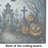 Graveyard Spooky Halloween Glass Cutting Board Large