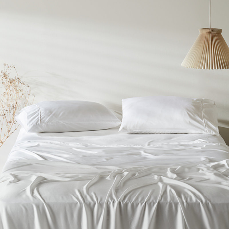 Cloud White Organic Bamboo Full Sheet Set