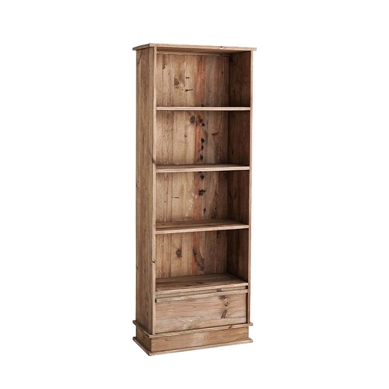 Bibliothèque simple en bois massif Simple