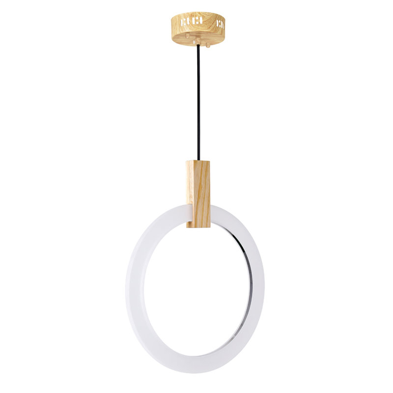 Bakari 1 - Light Natural LED Single Pendant, 20" H x 16" W x 1" D