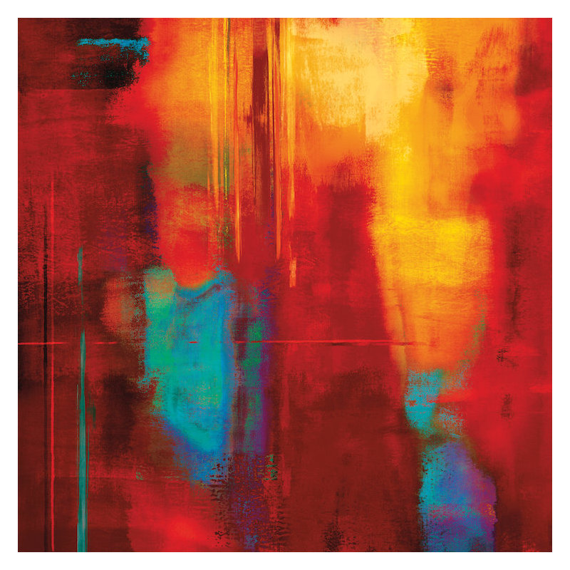 « zone i », reproduction d’art sur toile, H 18 po x l 18 po x P 1,5 po, Toile tendue