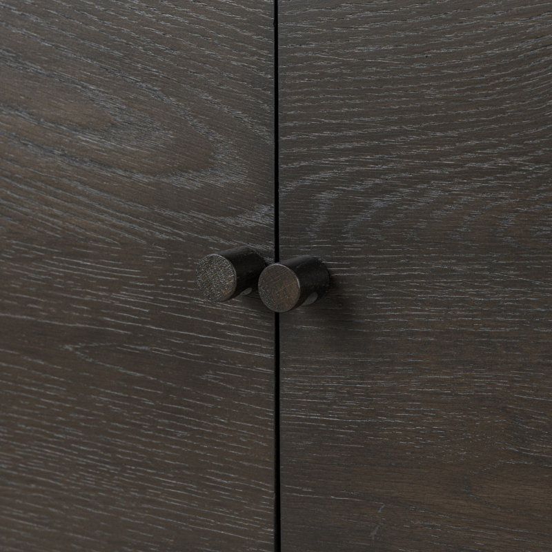 BERGSTROM Media Console, Smoked Black Oak