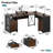 Bartolot 63" W L-Shaped Computer Desk with Monitor Stand and Drawers-112156753-79637343