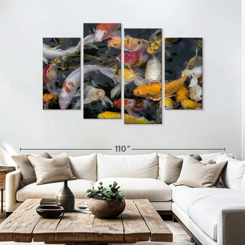 Poisson koi abondant