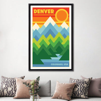 " Denver Retro Travel Poster " by Jim Zahniser