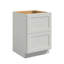 Meuble bas standard HOMEIBRO Cozy Design, 61 cm (L) x 61 cm (P) x 88 cm (H), en contreplaqué, style Shaker, couleur gris tourterelle.-1409105458-1409105461