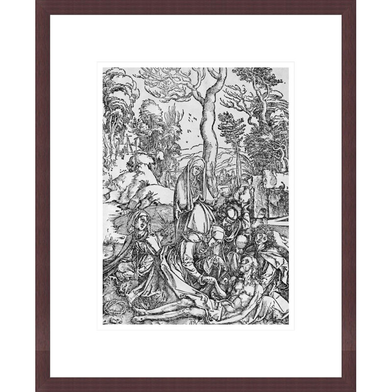 Le Christ en deuil par la Vierge et les saints de la série «The Great Passion» par Albrecht Dürer, impression giclée sur cadre