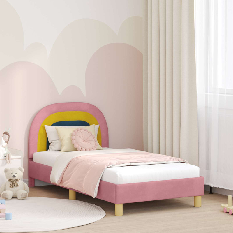 Bed Frame, European Toddler (80 x 160cm), Pink