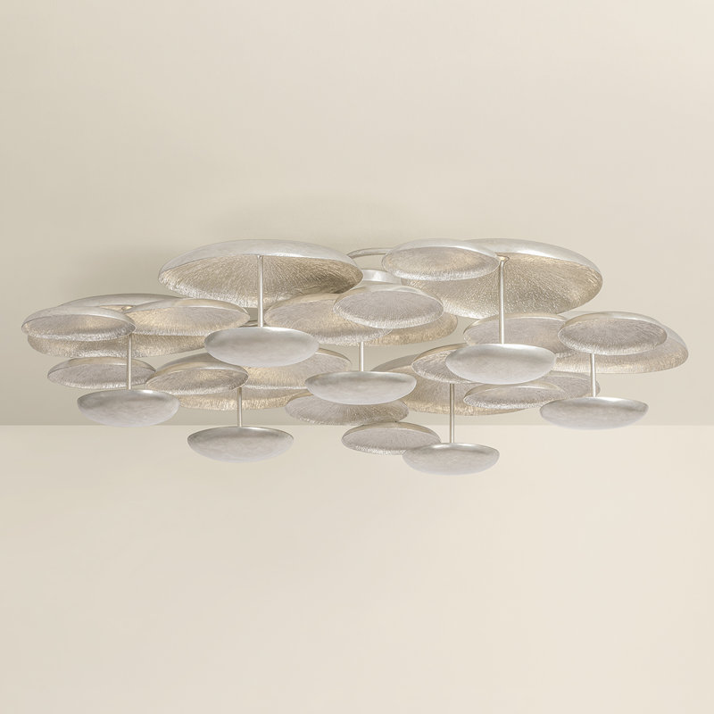 Fistral Semi Flush, 10.25" H x 58.5" W x 58.5" D, 7 Lights