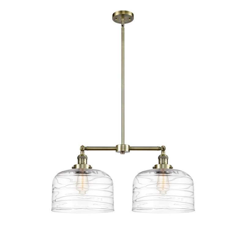 Hall 2 - Light Kitchen Island Pendant, Antique Brass, No Bulb Included