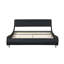 Lit plateforme tapissier en similicuir