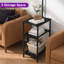 193cm Powder Coated Tray Table Floor Lamp