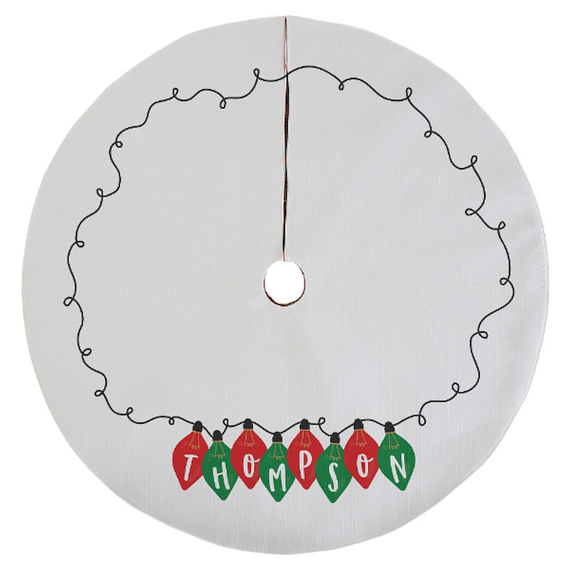 Jupe d'arbre de Noël personnalisée, Oui