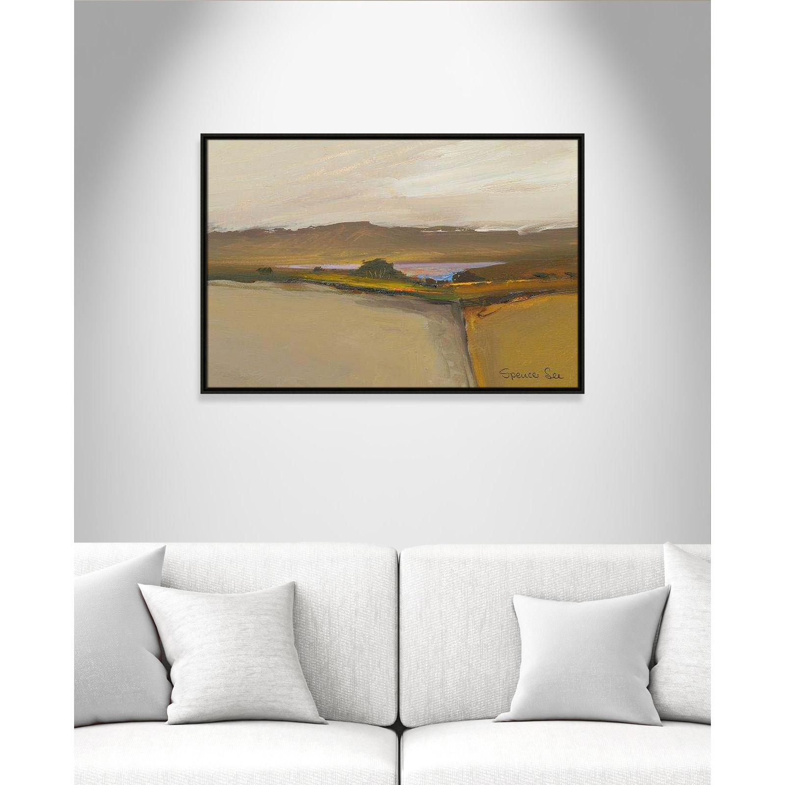 Heaven And Earth IV by Spencer Lee, Espresso Framed, 25.5'' H x 37.5'' W x 2'' D