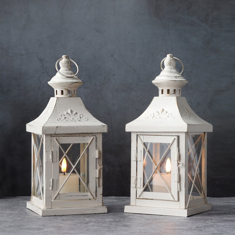 10.5'' H Tabletop Decorative Candle Lantern Set