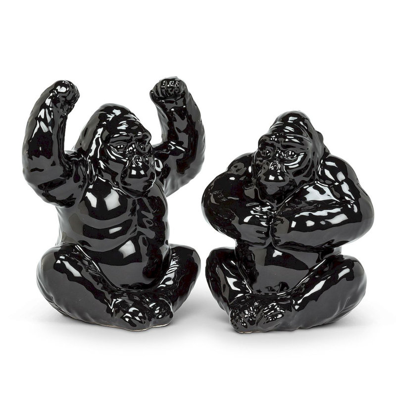 Mr. MJs Silverback Gorilla Salt and Pepper Shaker Set