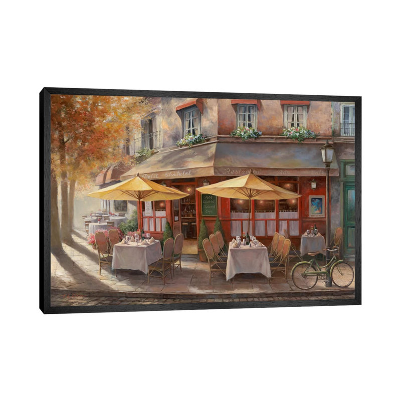 Le Petit Chatlet by T.C. Chiu - Gallery-Wrapped Canvas Giclée on Canvas, Black Floater Framed, 66.04 cm H x 45.72 cm W