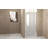 24"X 72" Pivot Shower Door, Brushed Nickel Aluminum Frame, Half Frame ,1/4"(6Mm) Tempered Glass Explosion Proof Film-125341062