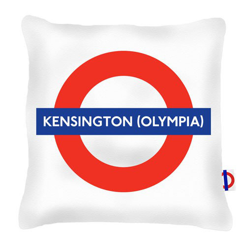 Kensington Olympia Tube Station London Transport Cushion