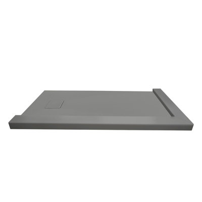 Base de douche Transolor Trimslate 67 po x 36 po avec double seuil réglable et drain de bout