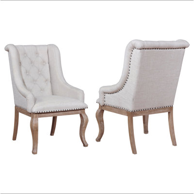 Fremont Barley Brown Upholstered Dining Chairs (Set of 2)