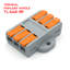 Lever Wire Splitter Connector, Reusable Tool-Free Wall-Mount Terminal Block for Junction Box and Lighting Applications-133665169