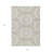 3' X 5' Ivory Beige Floral Medallion Washable Indoor Outdoor Area Rug